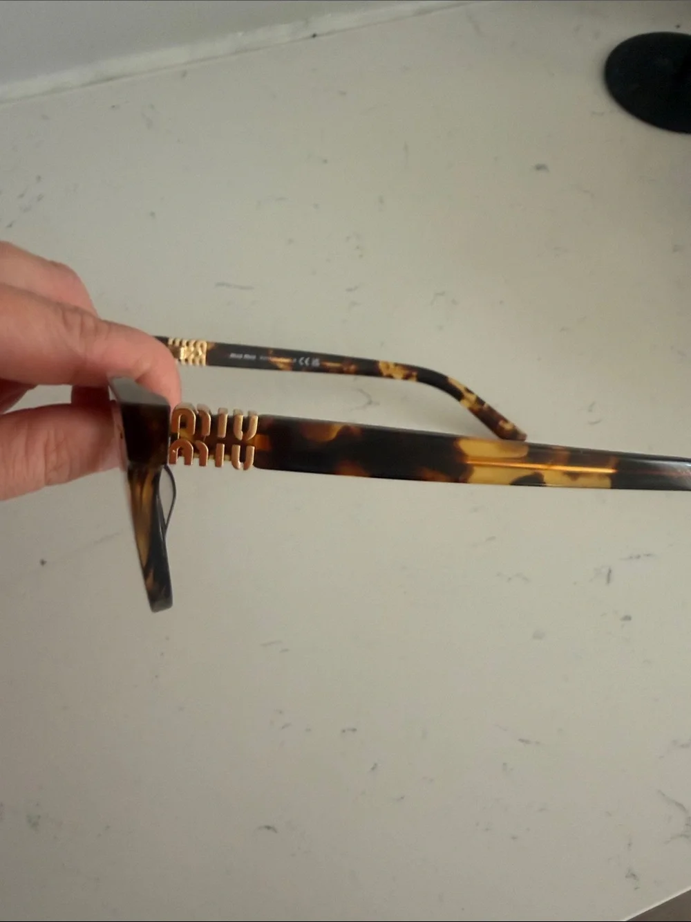 Miu Miu Tortoiseshell Square Eyeglasses
